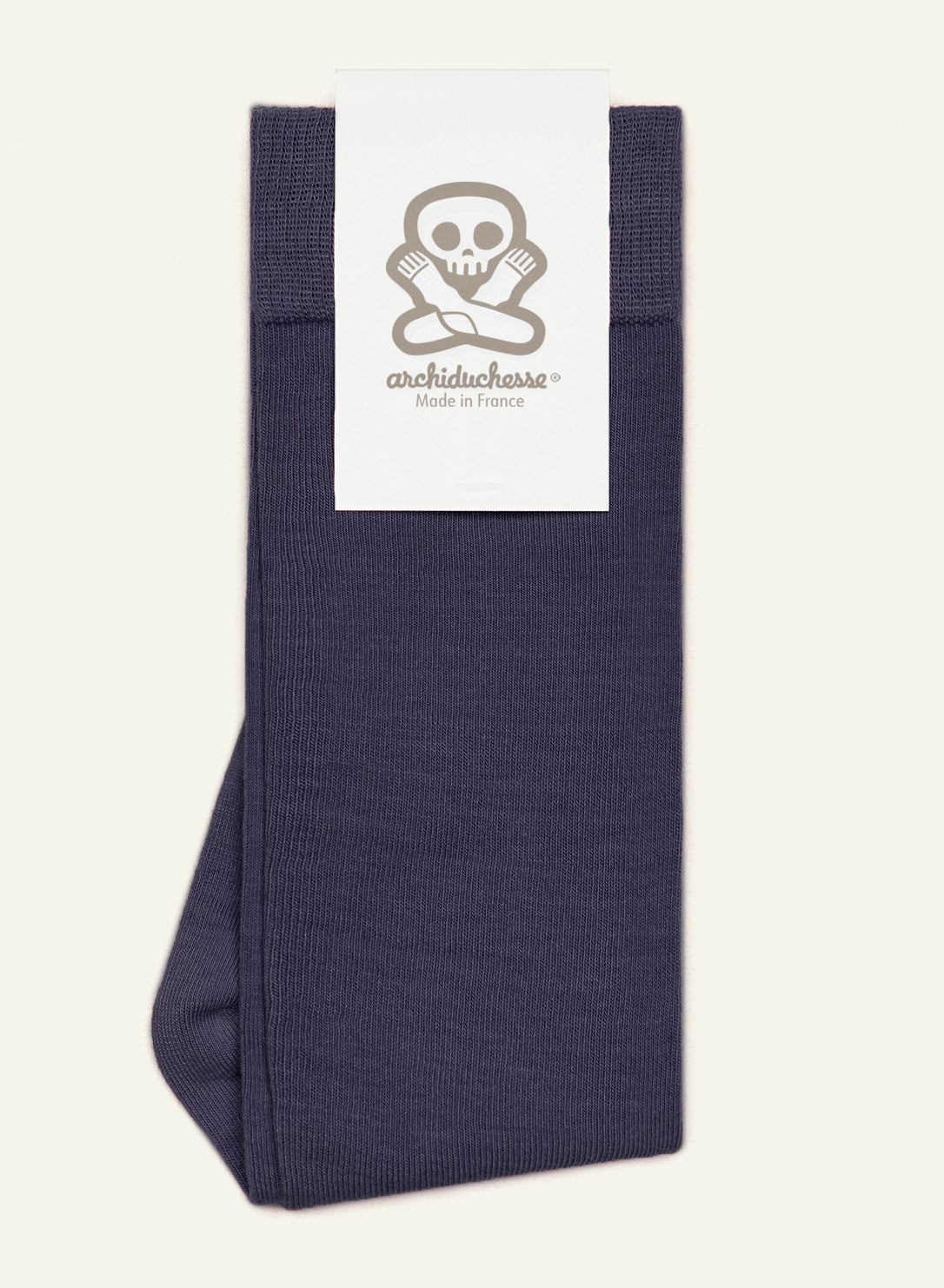archiduchesse-bleu-marine-chaussettes-de-ville-mi-hautes image 5