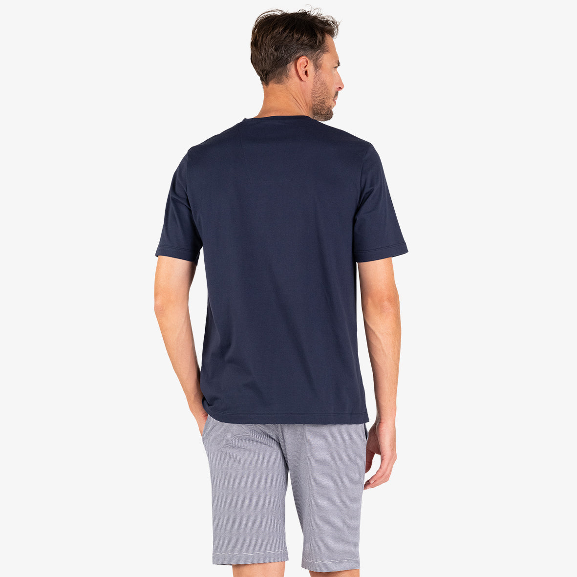 eminence-l-intemporel-pyjama-court-col-v-marini-re-homme image 5