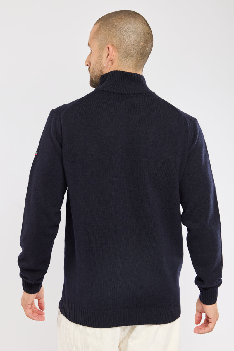 armor-lux-pull-camionneur-homme-laine-paisse-col-montant image 4
