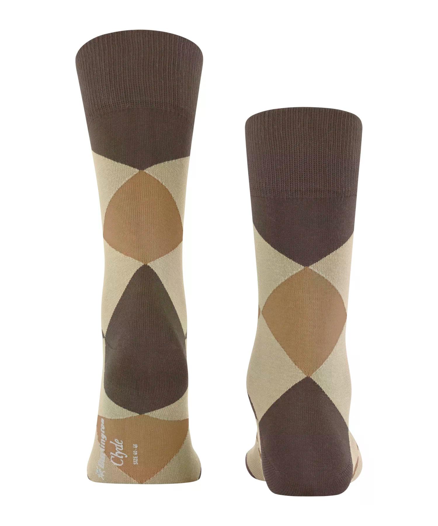 burlington-clyde-chaussettes-homme-coton-fantaisie-marron-brown-tan-5888-40-46 image 2