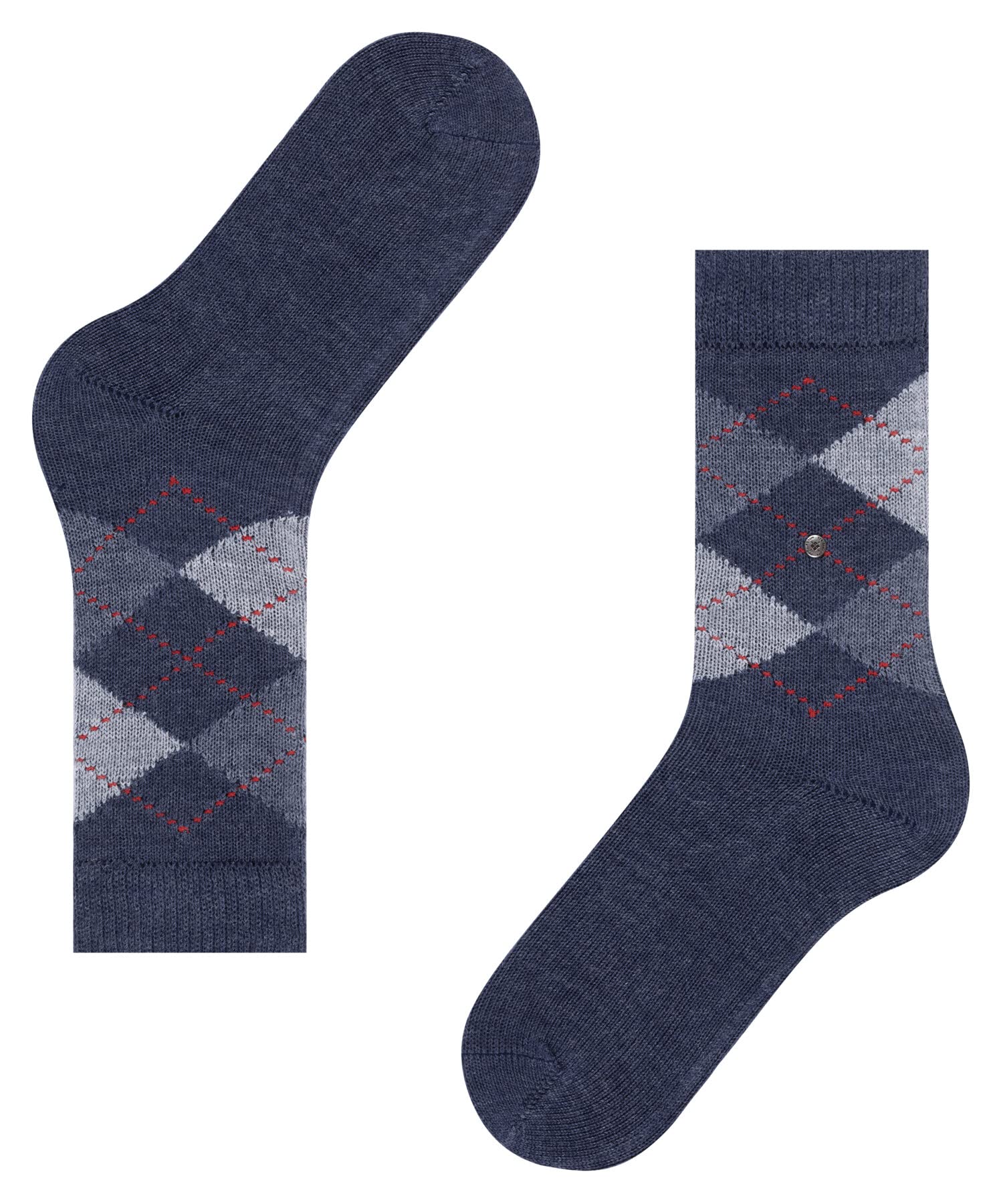 burlington-whitby-chaussettes-femme-losanges-bleu-deep-blue image 6