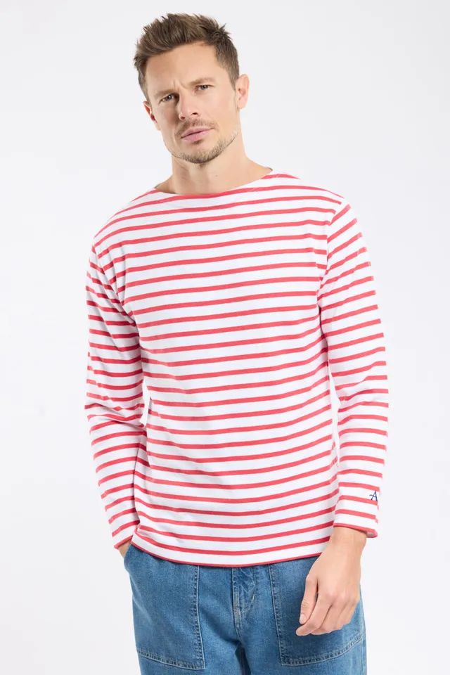 armor-lux-marini-re-homme-coton-rustique-manches-longues image 1