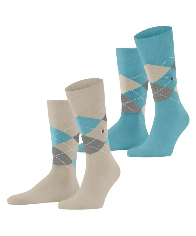 burlington-everyday-argyle-chaussettes-homme-coton-lot-de-2-beige image 1
