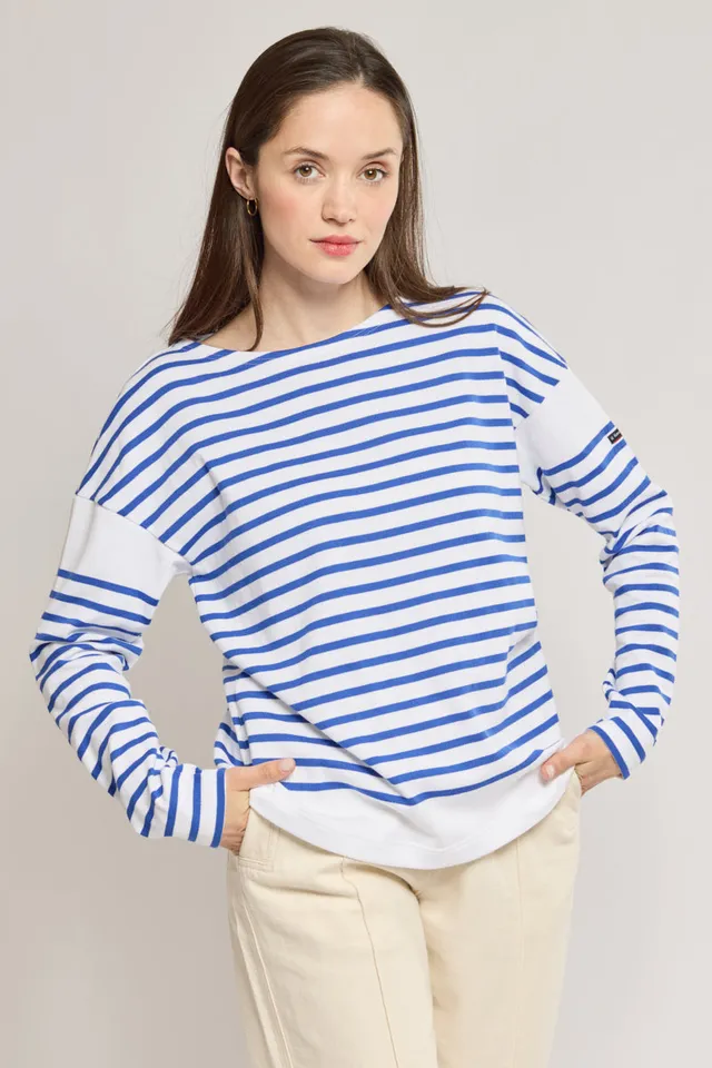 armor-lux-marini-re-femme-coton-rustique-ample image 1