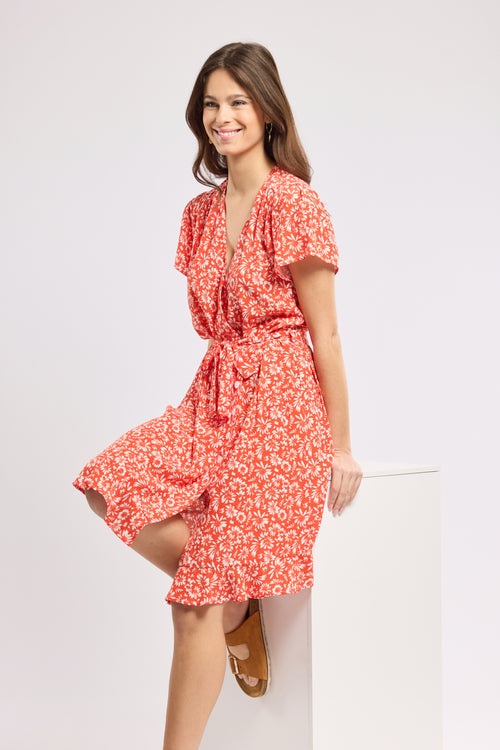 armor-lux-robe-portefeuille-cupro-floral-femme image 2