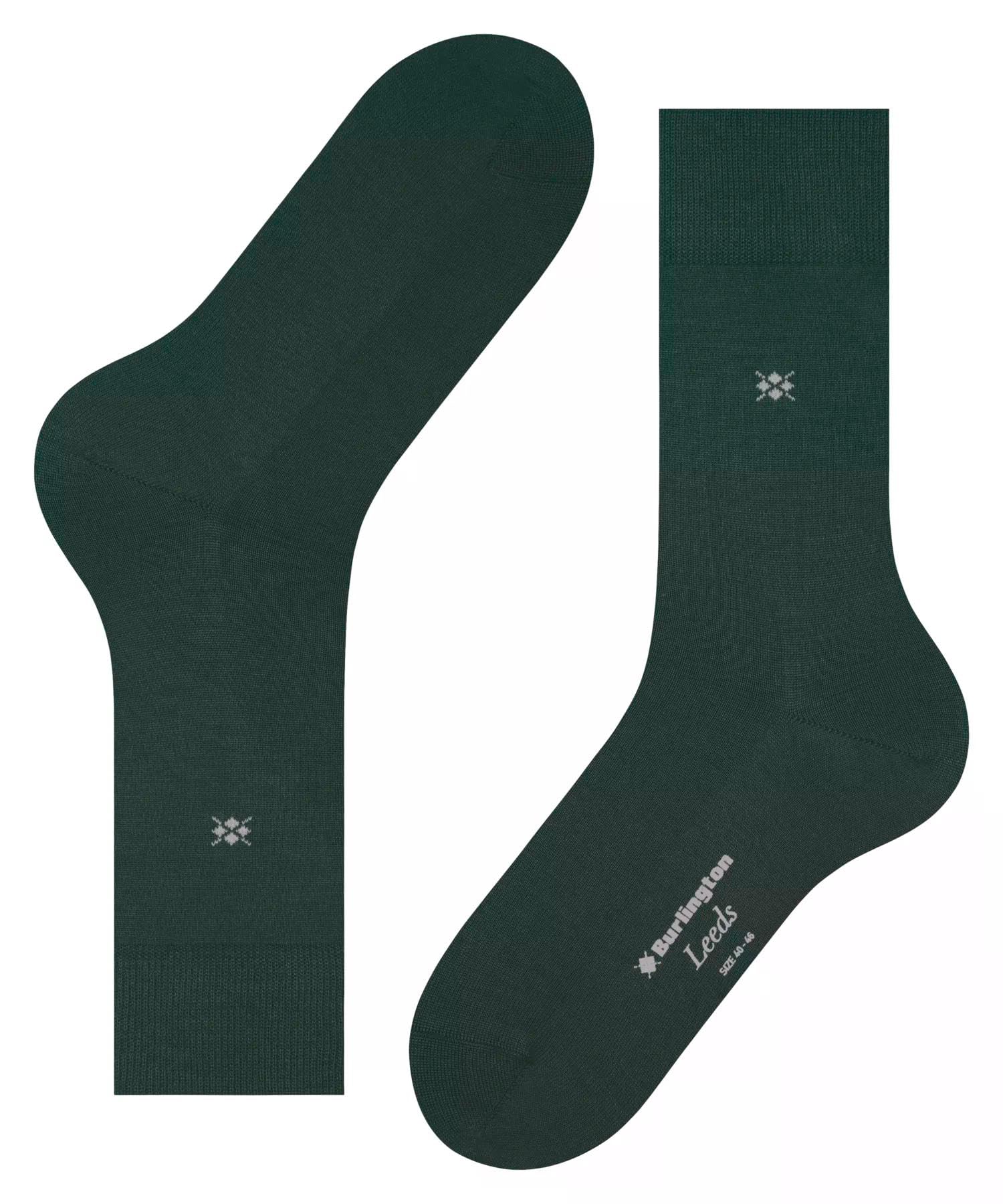 burlington-leeds-chaussettes-homme-coton-laine-unies-vert-forest-40-46 image 5