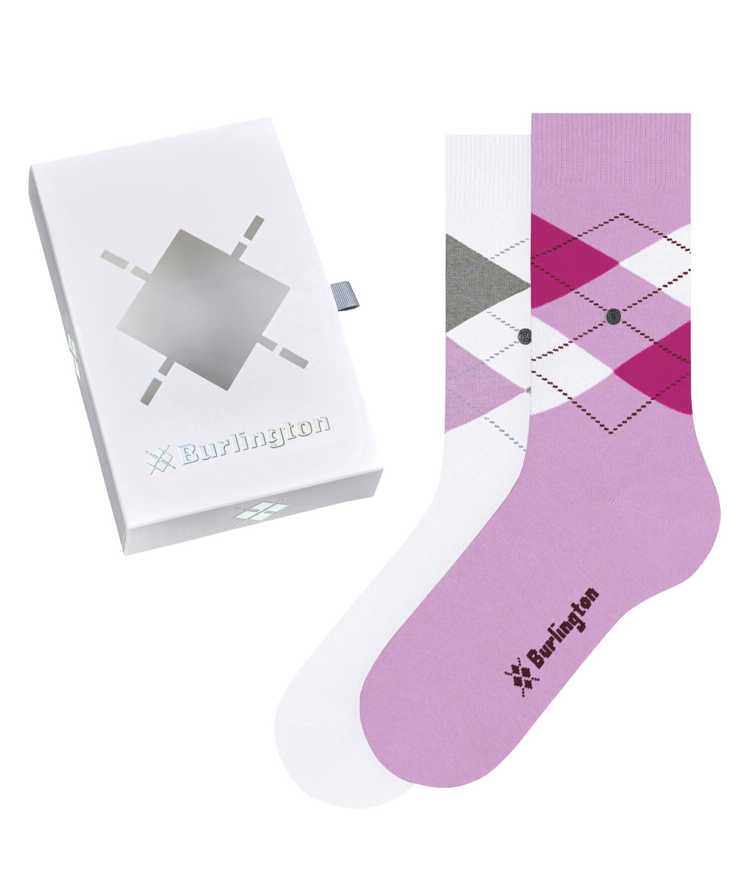 burlington-basic-gift-box-chaussettes-femme-coton-argyle-lot-de-2-paires image 5