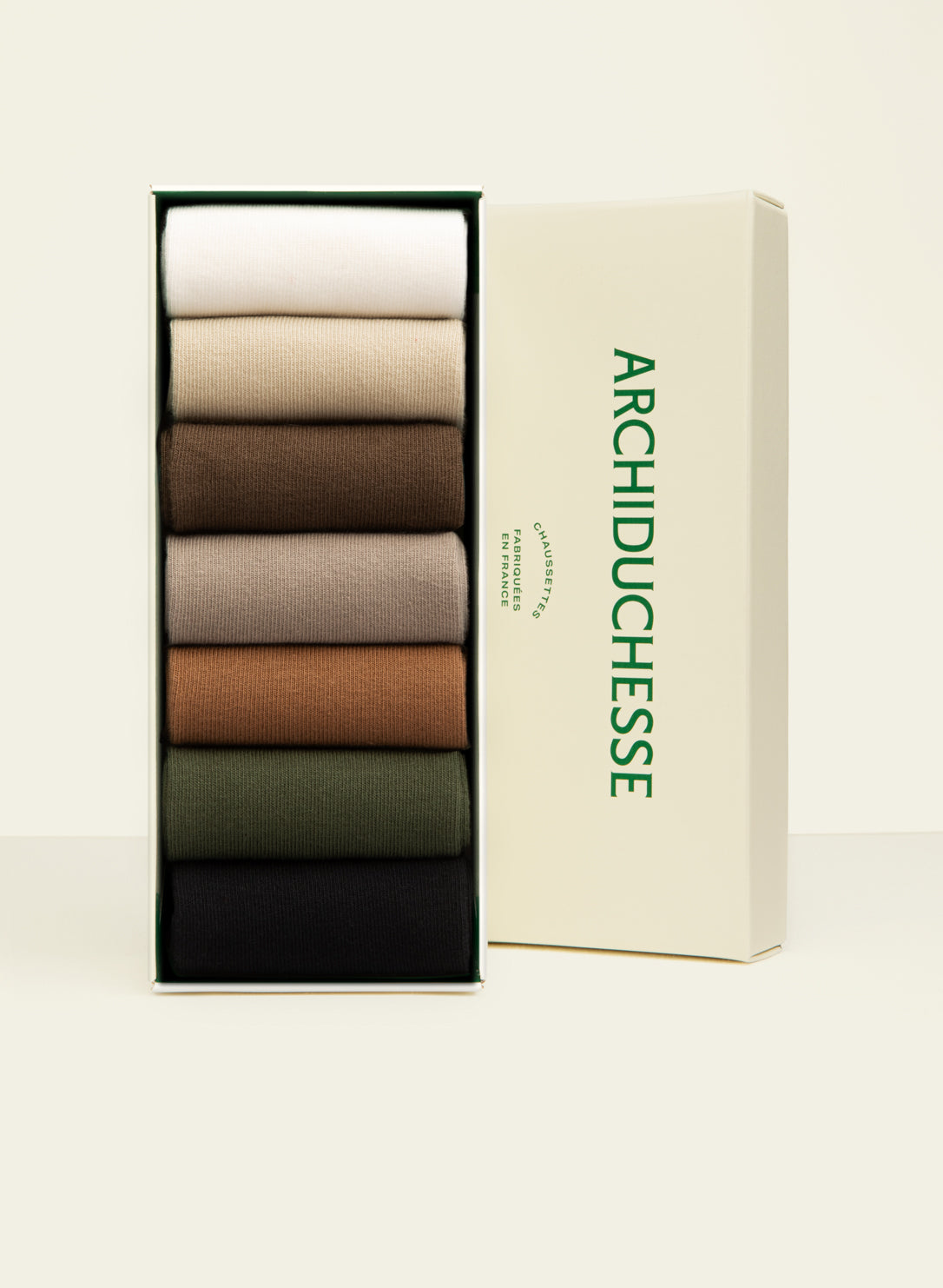 archiduchesse-semainier-couleur-classique-7-chaussettes-coton image 1