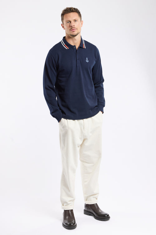 armor-lux-polo-manches-longues-homme-coton-piqu-3 image 4