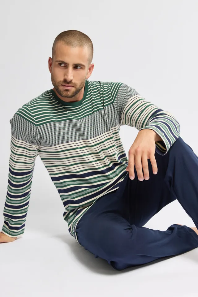 armor-lux-pyjama-droit-homme-coton-pais image 1