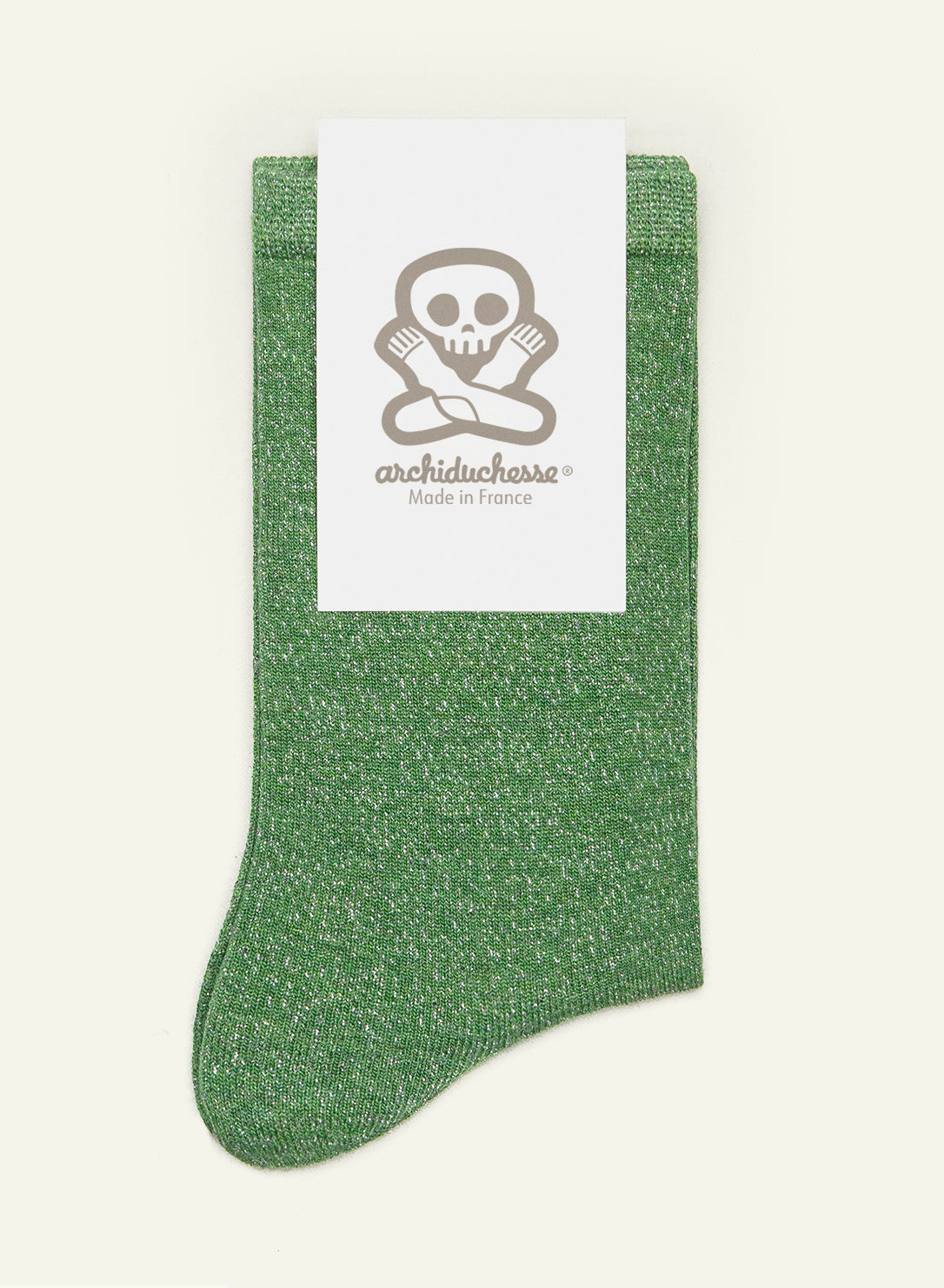 archiduchesse-paillet-e-pistache-chaussettes-courtes-lurex-vert-pistache image 3