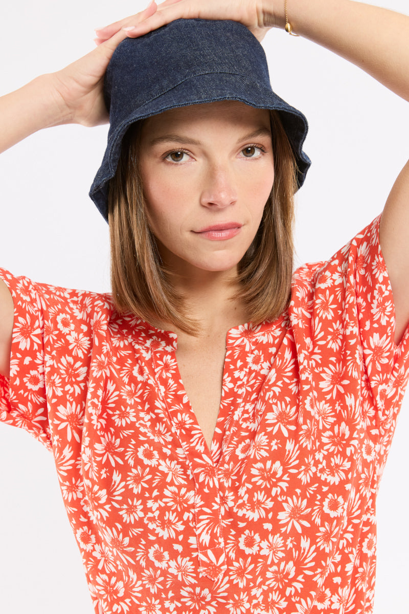 armor-lux-blouse-imprim-e-femme-cupro-floral-fluide image 5