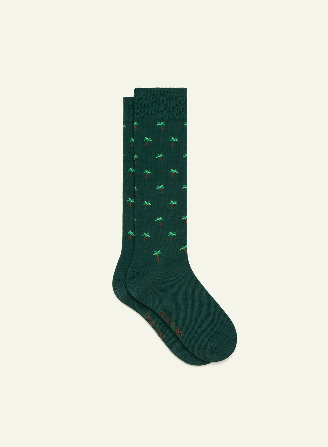 archiduchesse-coco-cool-vert-chaussettes-fantaisie-palmier-hautes image 2