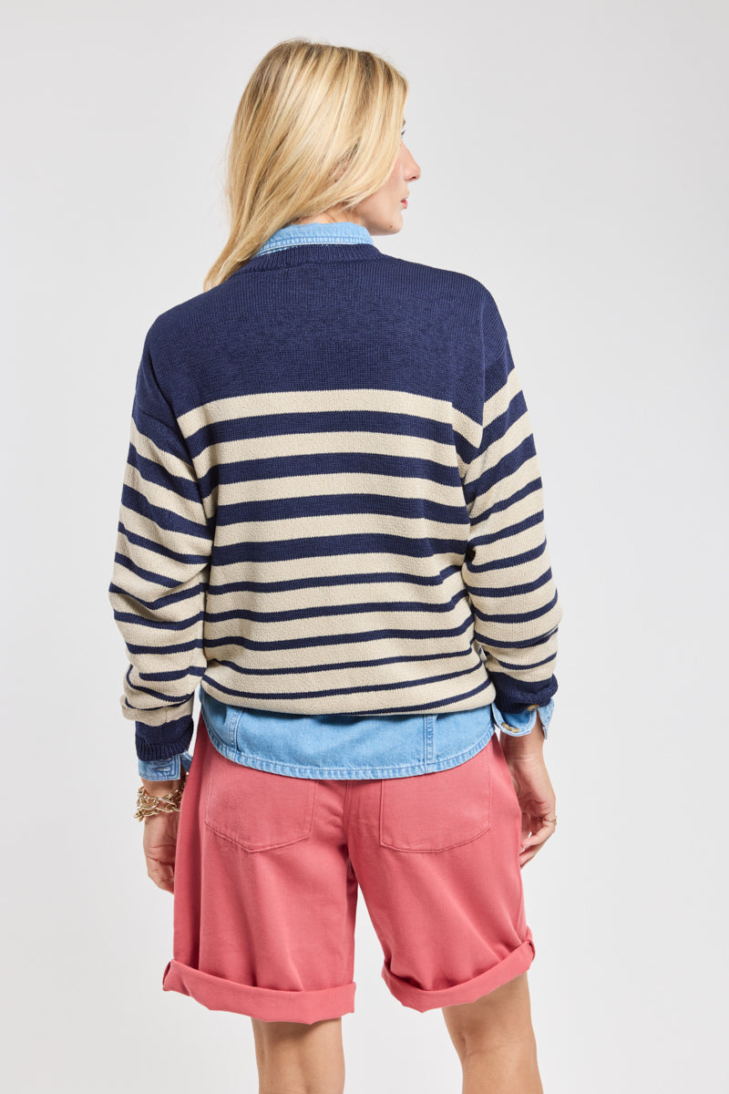 armor-lux-pull-ray-h-ritage-femme-100-coton-manches-longues image 3