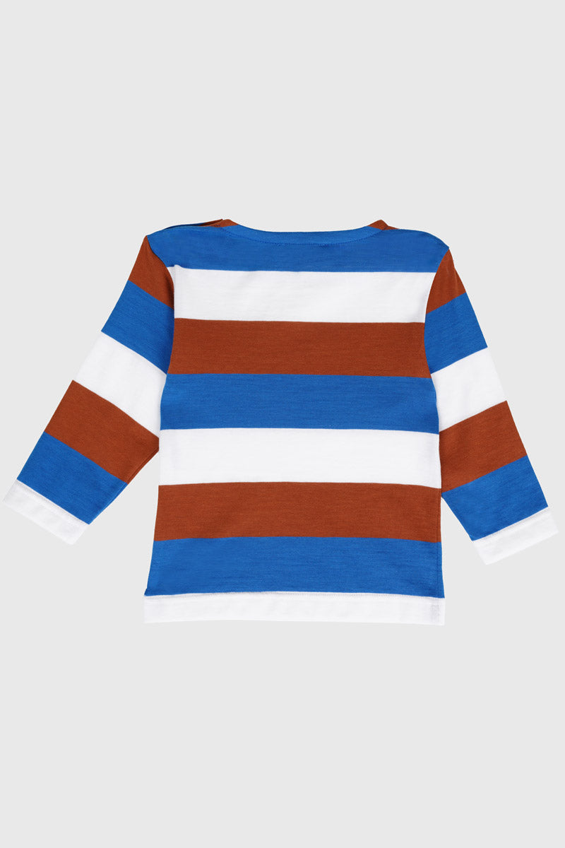 armor-lux-marini-re-b-b-larges-rayures-coton-l-ger-manches-longues image 2