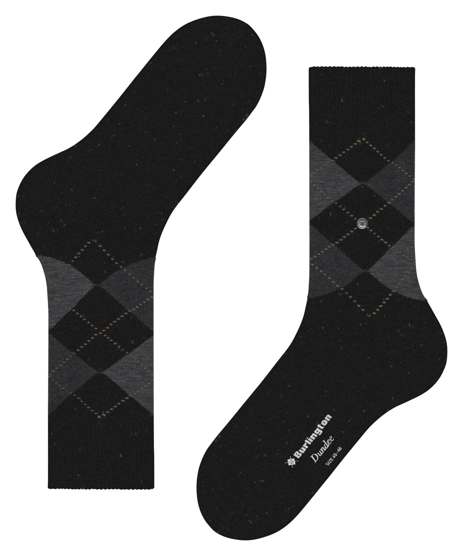 burlington-dundee-chaussettes-homme-laine-gris-anthracite-m-lange image 5