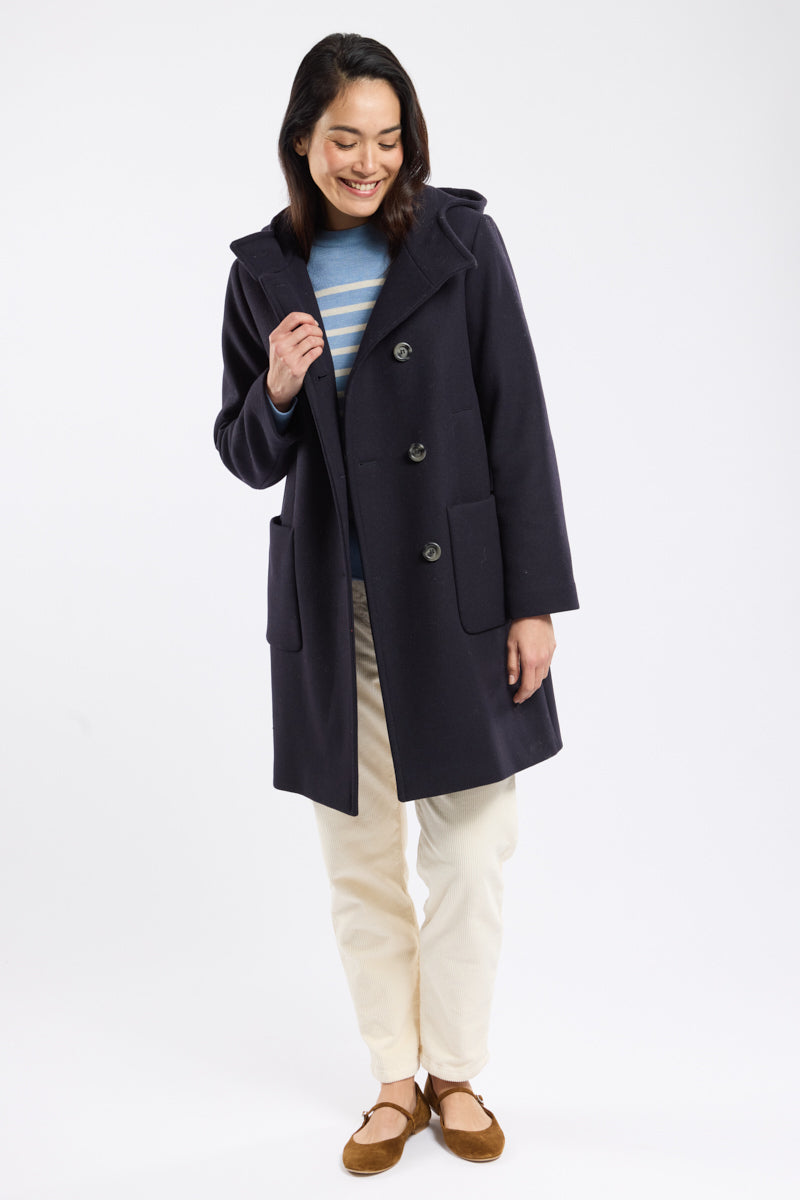 armor-lux-manteau-boutonn-capuche-femme-drap-de-laine image 3