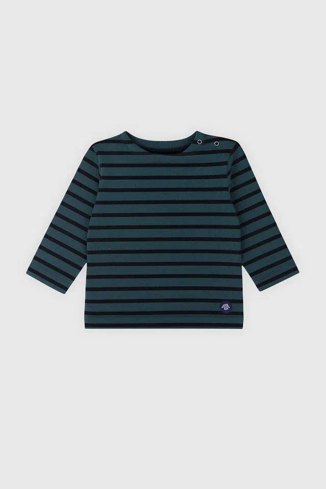 armor-lux-marini-re-baby-coton-pais-col-bateau-manches-longues image 1