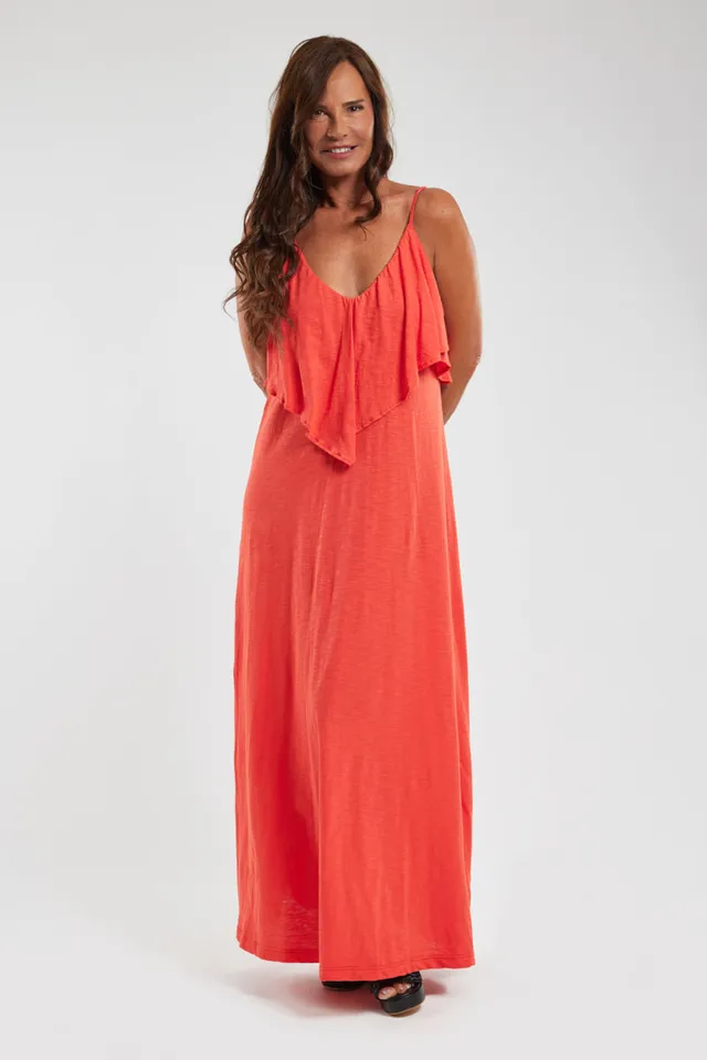 armor-lux-robe-longue-bonheur-femme-jersey-flamm-volants image 1