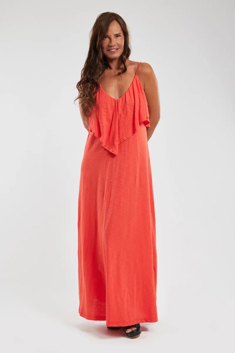 armor-lux-robe-longue-bonheur-femme-jersey-flamm-volants image 1