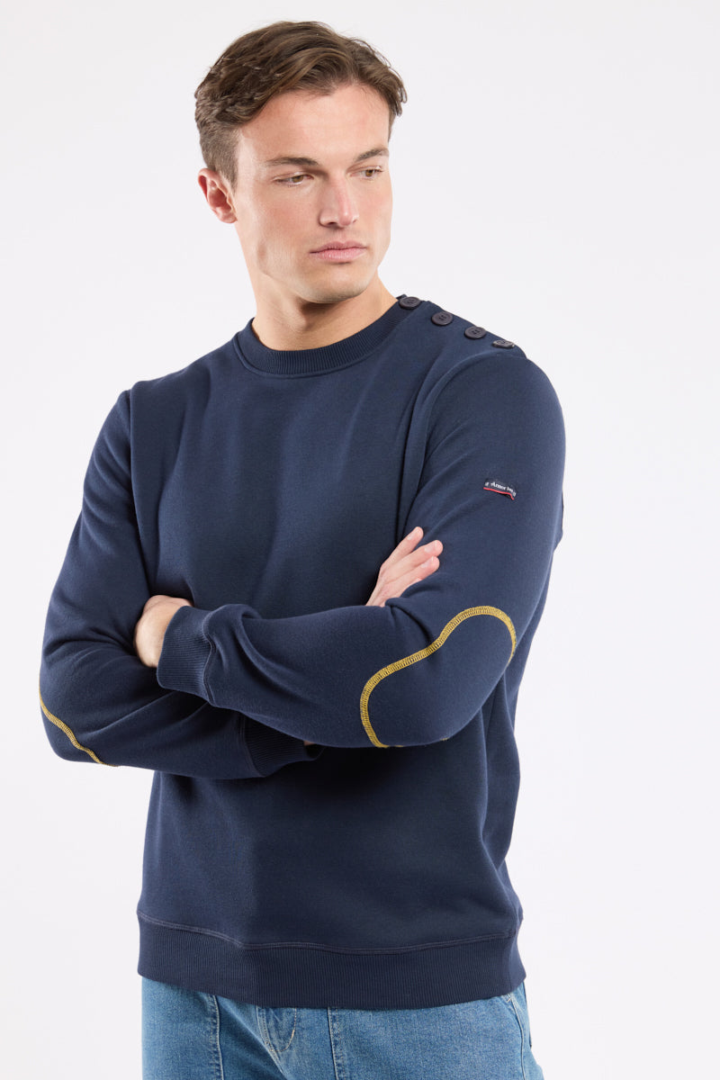 armor-lux-sweat-coudi-res-homme-coton-molleton image 1