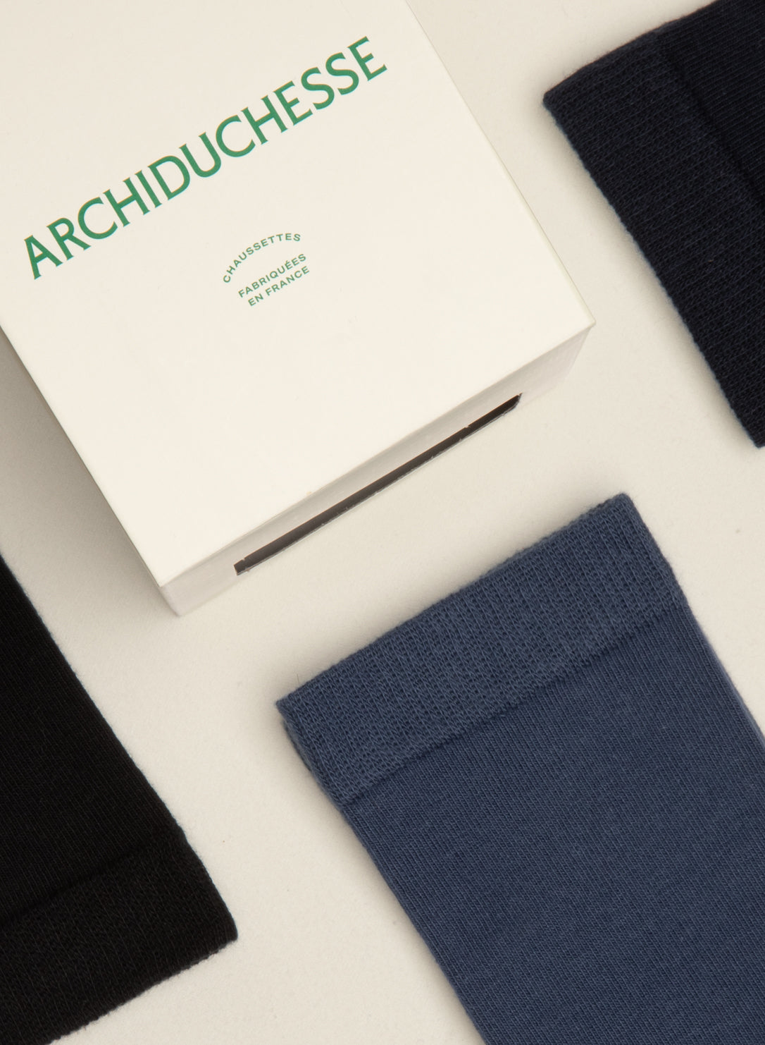 archiduchesse-trio-de-ville-orage-coffret-3-paires-bleu-noir image 3