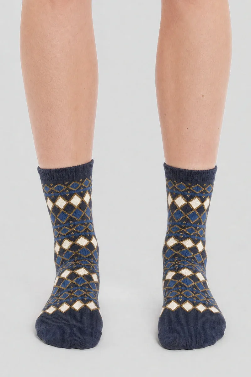 armor-lux-x-maison-broussaud-chaussettes-losanges-femme image 1