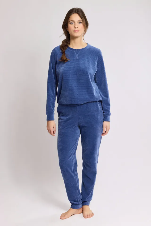 armor-lux-pyjama-jogging-velours-femme image 1