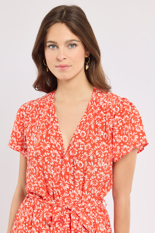armor-lux-robe-portefeuille-cupro-floral-femme image 3