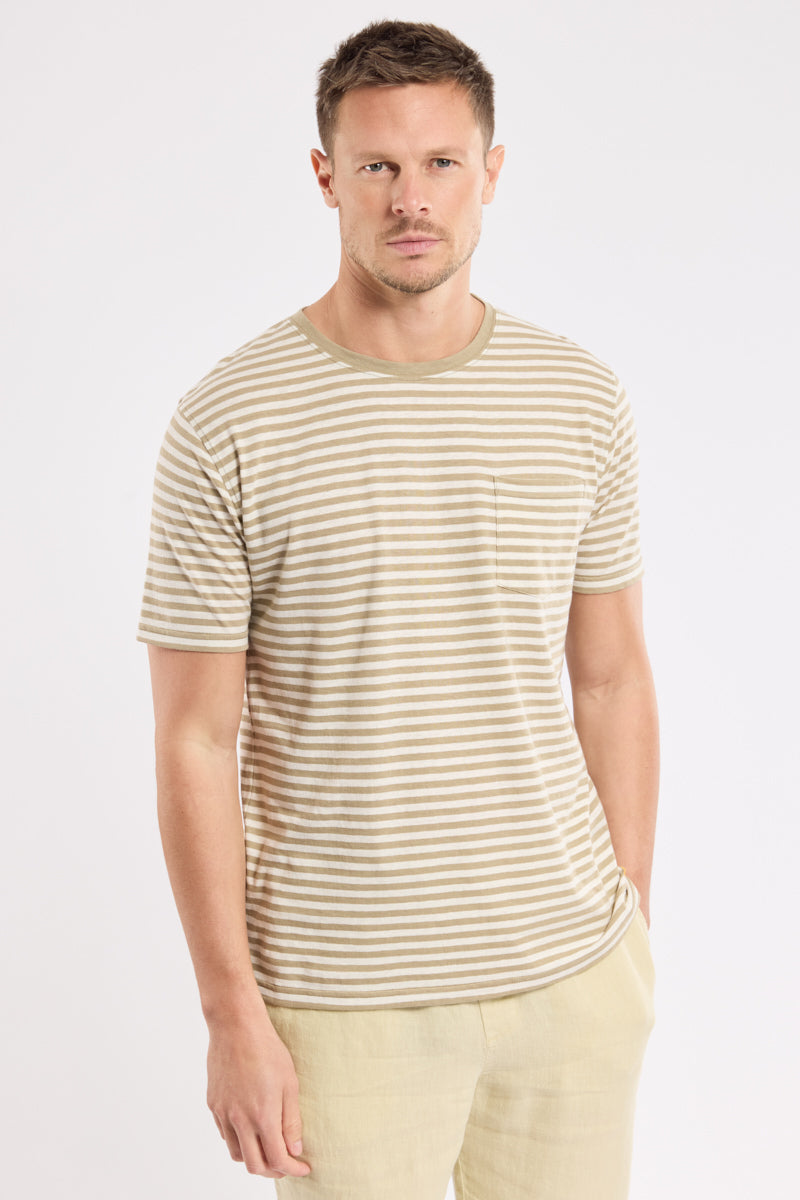 armor-lux-h-ritage-t-shirt-ray-homme-coton-et-lin-poche-poitrine image 4