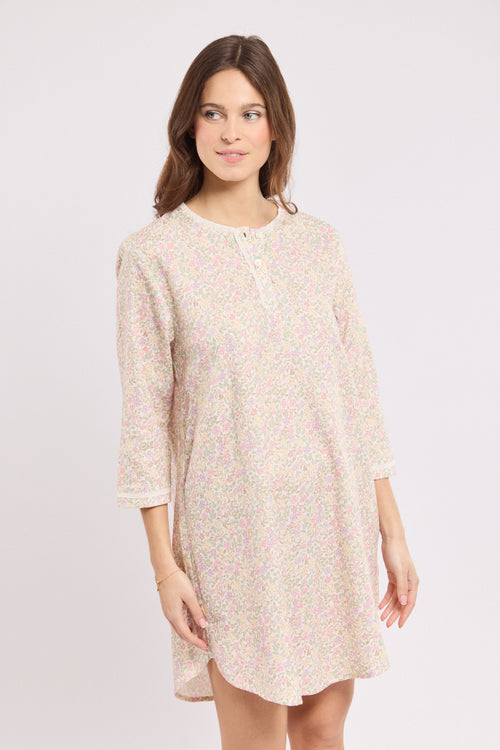 armor-lux-chemise-de-nuit-petites-fleurs-100-coton image 4