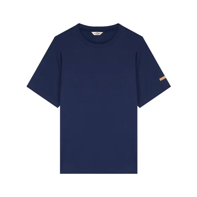 atelier-tuffery-t-shirt-homme-100-coton-bio-bleu-marine-coupe-droite image 1