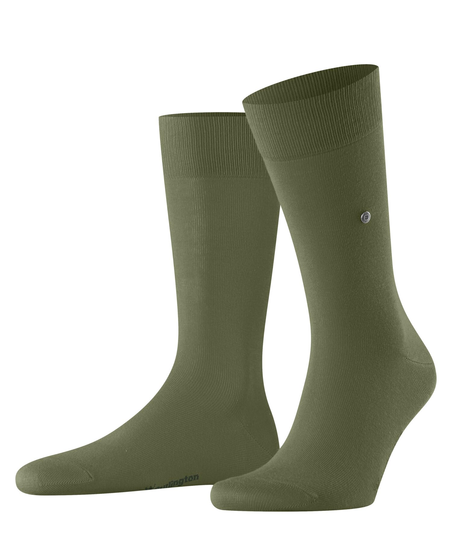 burlington-lord-chaussettes-homme-coton-uni-vert-salvia-7472 image 1