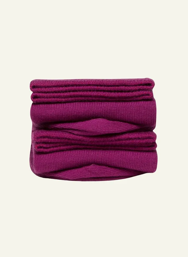 archiduchesse-courte-aubergine-socquettes-coton-unisexe image 1