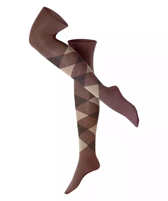 burlington-marylebone-chaussettes-hautes-femme-laine-hazelnut-36-41 image 1