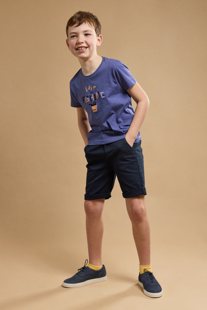 armor-lux-t-shirt-enfant-let-s-go-fishing-coton-2 image 2