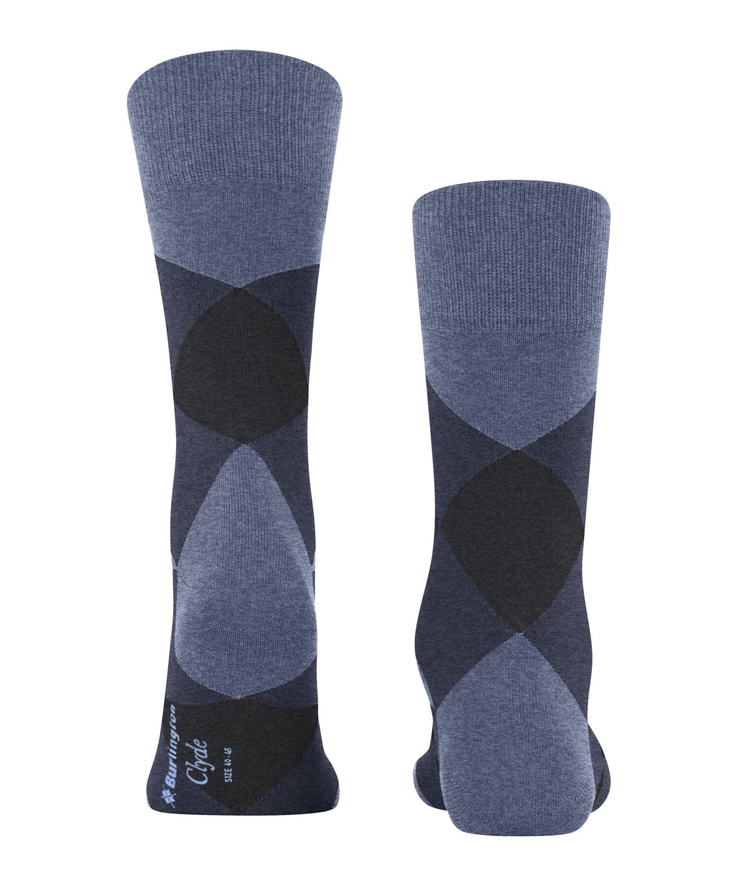 chaussettes-burlington-clyde-coton-fantaisie-bleu-light-jeans-40-46 image 2