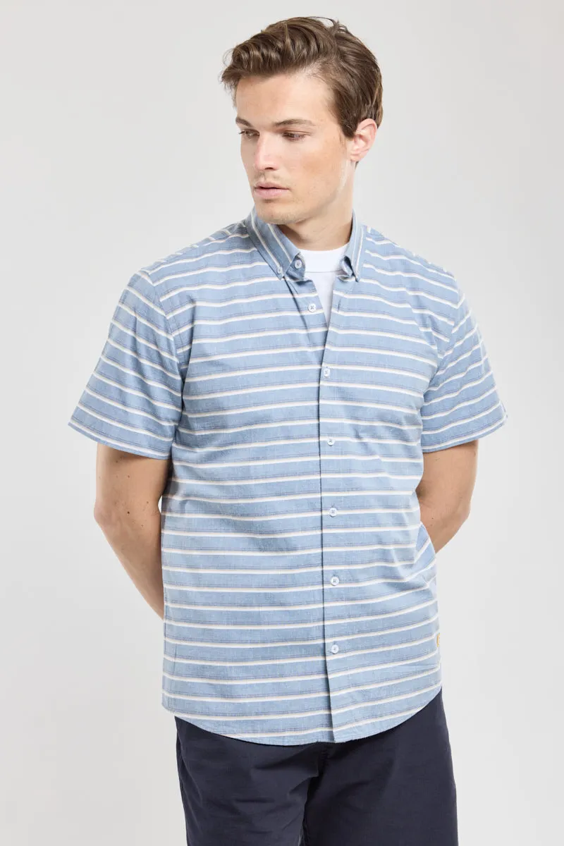 armor-lux-chemise-homme-ray-e-manches-courtes-coton-h-ritage image 1