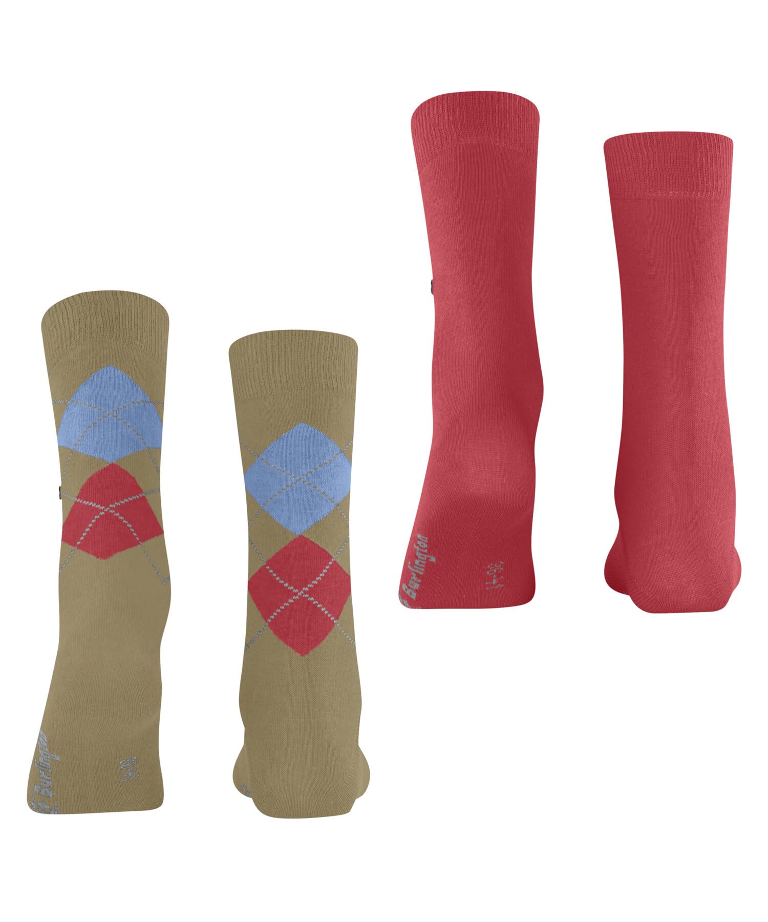 burlington-everyday-mix-2-pack-chaussettes-femme-coton-respirant image 2