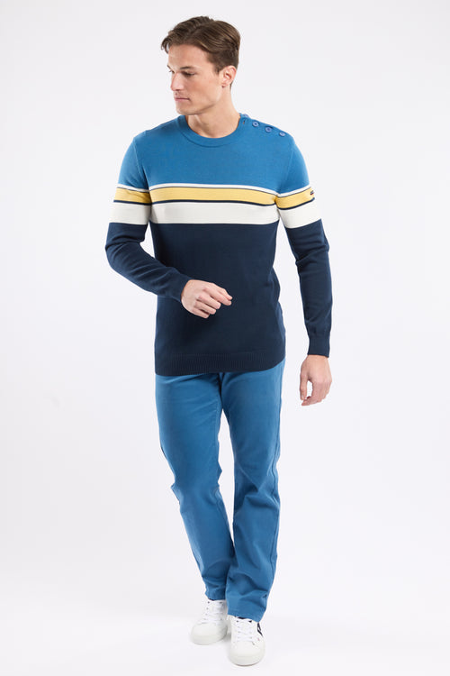 armor-lux-groix-pull-marin-p-cheur-tricolore-homme-100-coton image 5