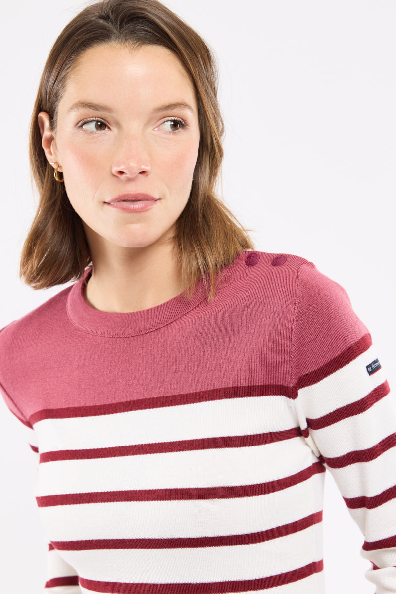 armor-lux-pull-marin-ray-femme-briac-laine-m-rinos image 3