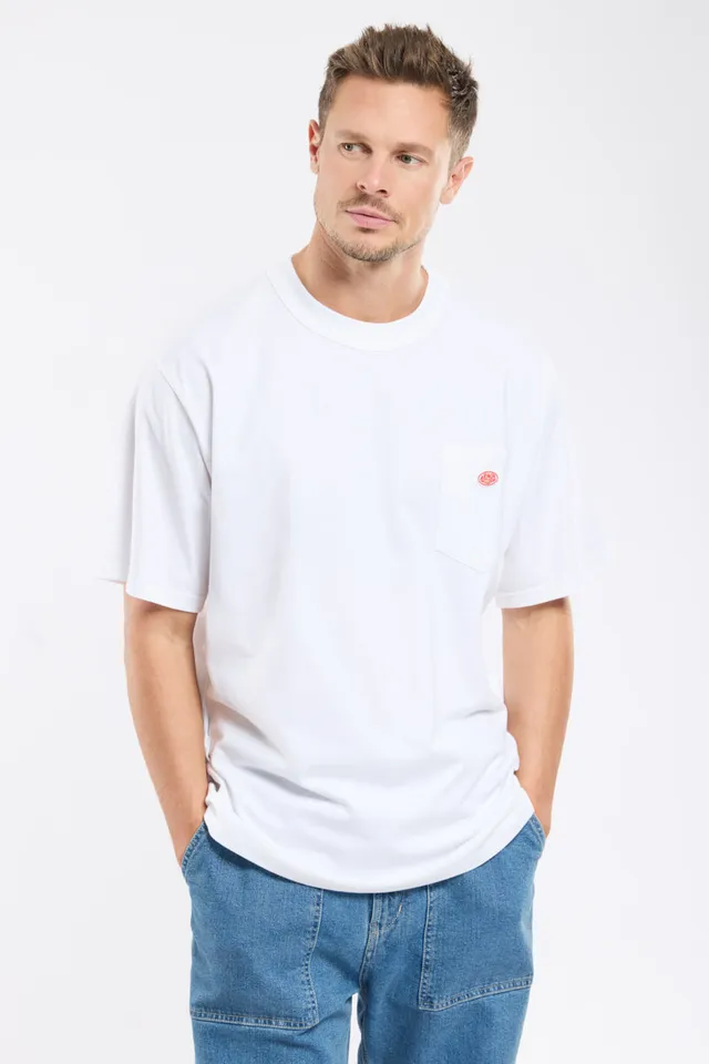 armor-lux-t-shirt-uni-homme-coton-bio-poche-poitrine-coupe-droite image 1