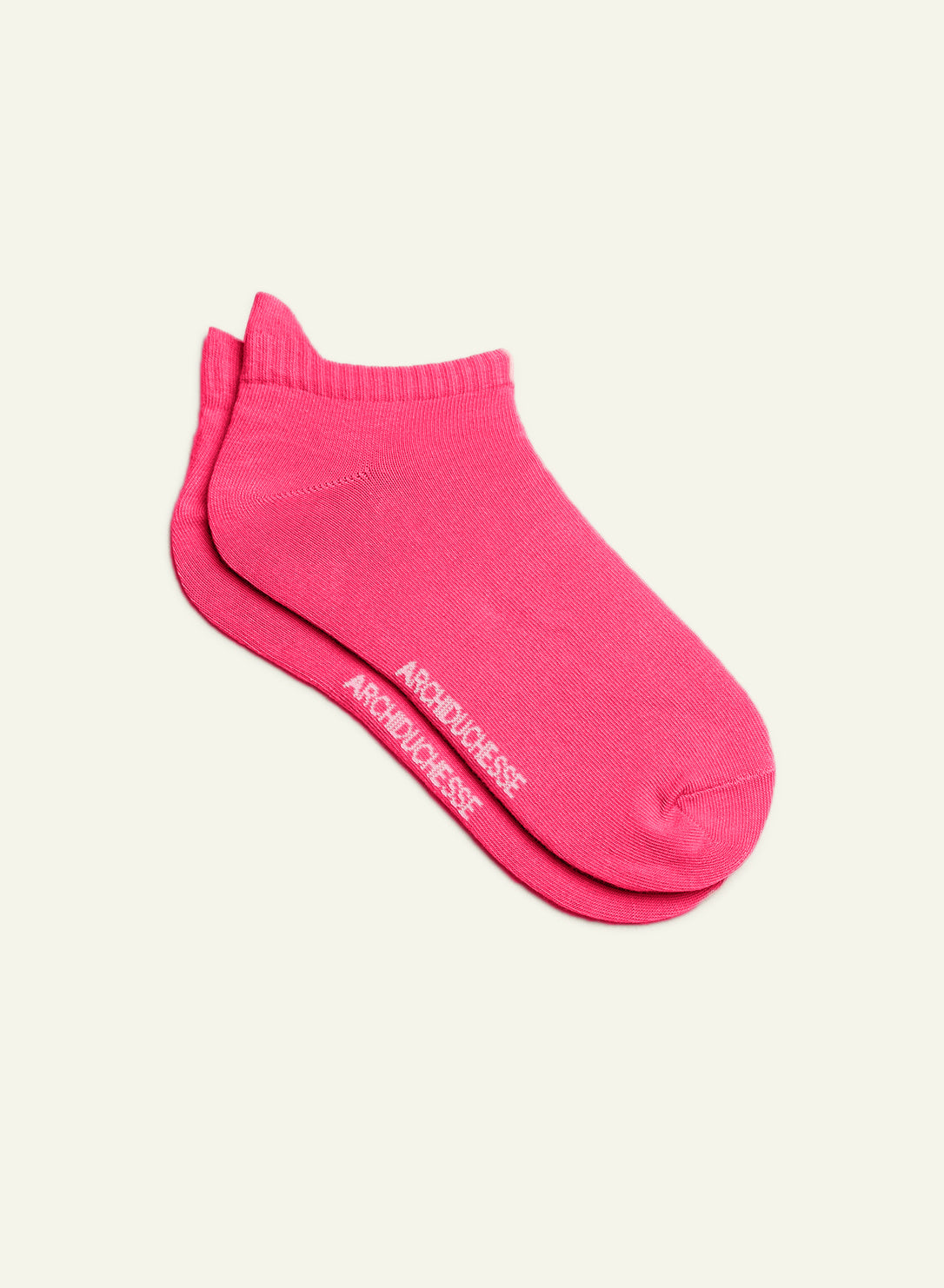 archiduchesse-socquette-rose-framboise-socquette-basse-coton-unisexe image 2