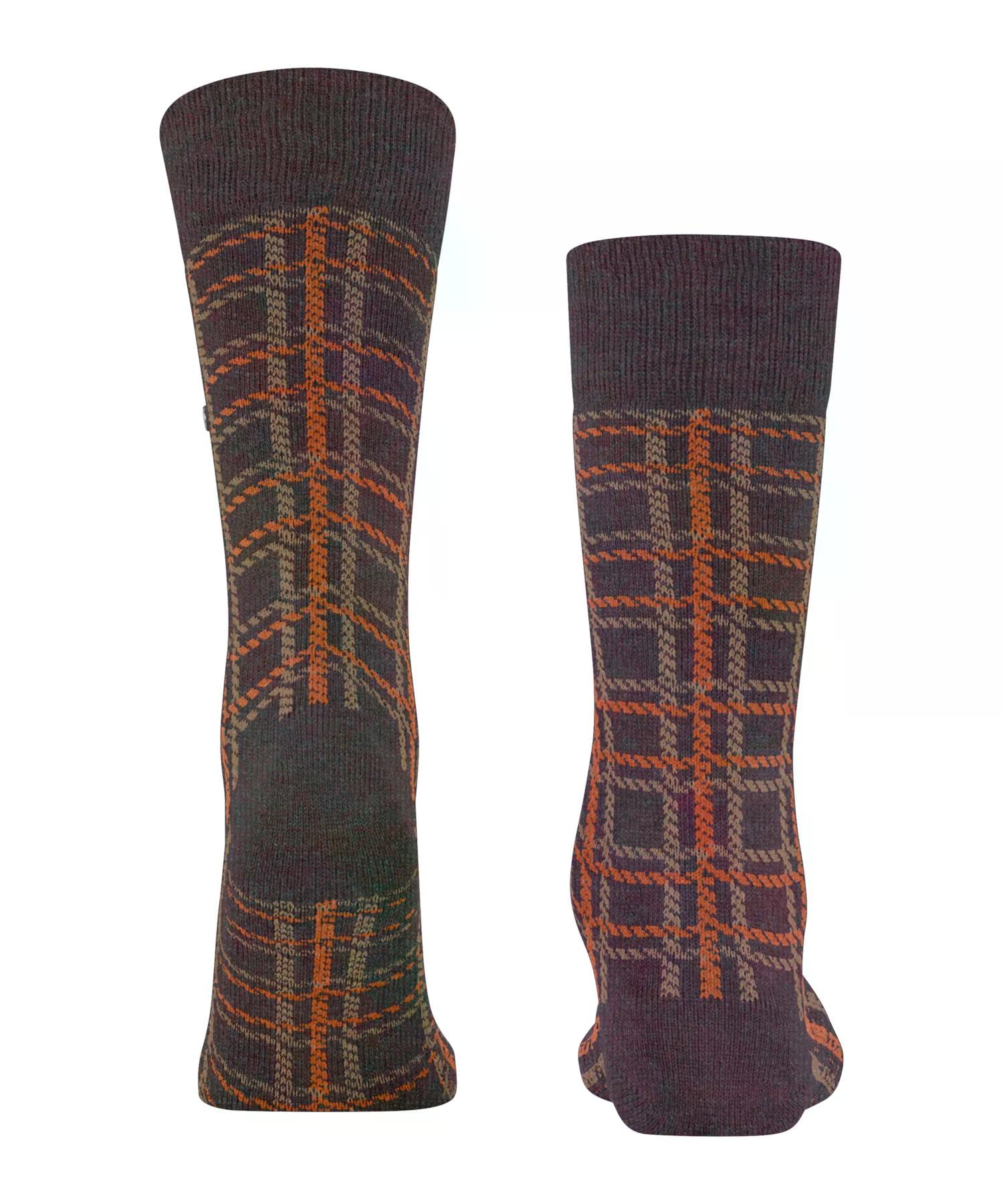 burlington-grid-chaussettes-homme-coton-cachemire-unies-rouge-claret-8375-40-46 image 2