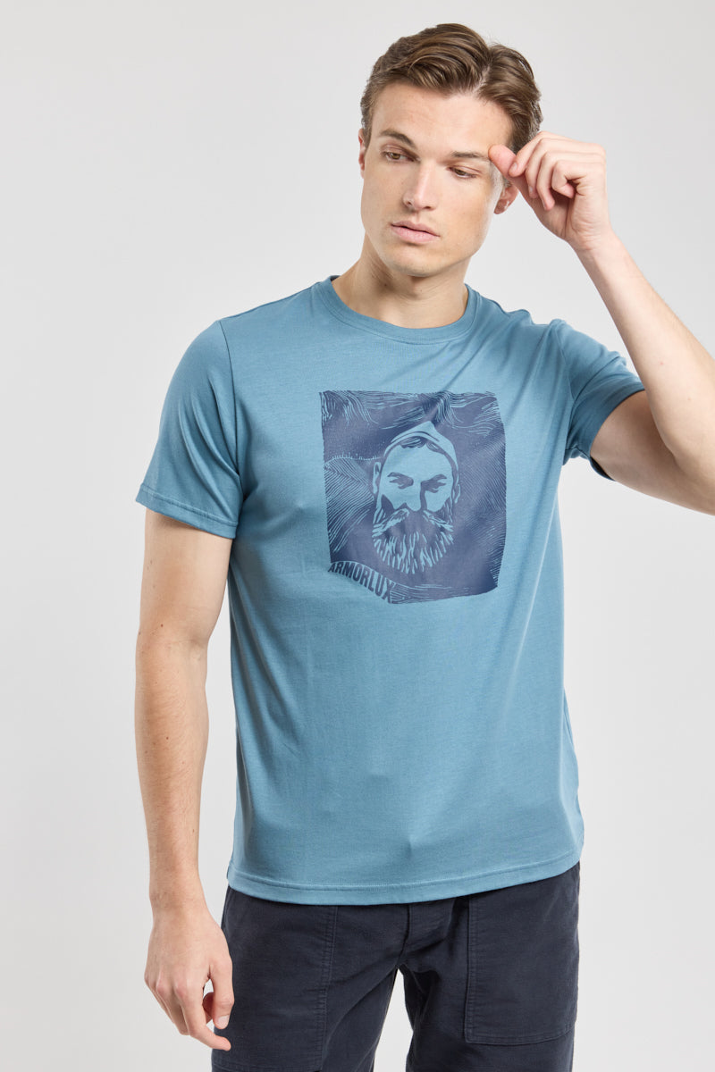 armor-lux-t-shirt-marin-homme-coton-l-ger-160g-m image 2