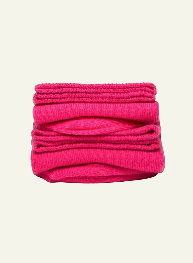 archiduchesse-chaussettes-courtes-rose-framboise-coton-france image 1
