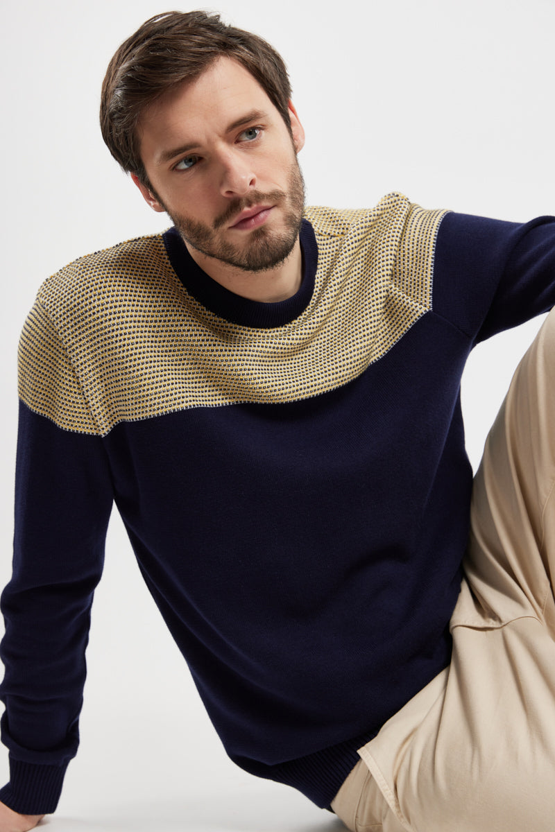 armor-lux-pull-coudi-res-homme-deauville-coton image 3
