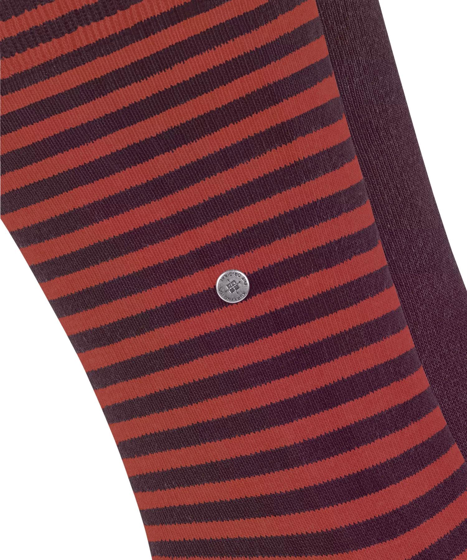 burlington-everyday-stripe-chaussettes-homme-coton-rouge-chianti-8370-40-46-lot- image 4