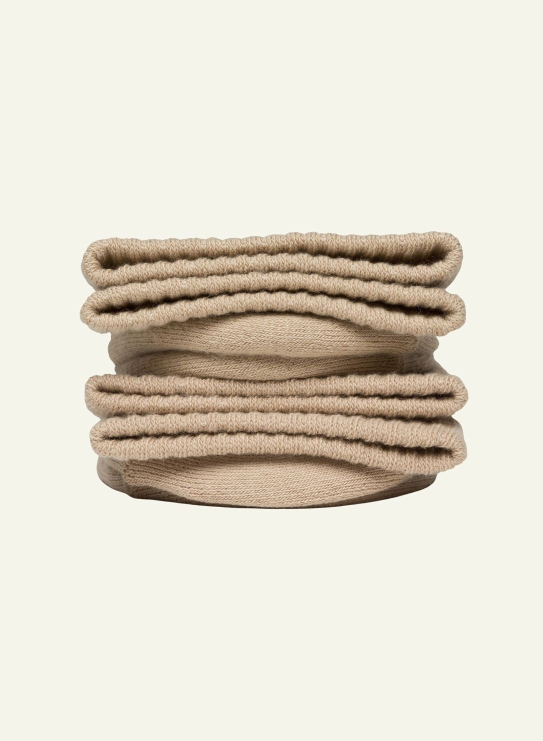 archiduchesse-bouclette-beige-caf-au-lait-mi-chaussettes-d-hiver image 1
