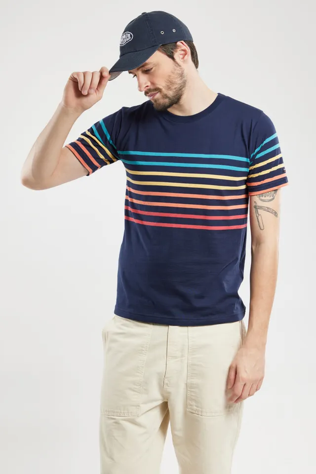 armor-lux-t-shirt-ray-coton-l-ger-homme image 1